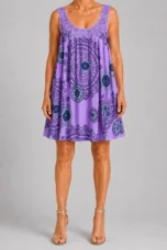 Marion | Contrast Lace Hem A-Line Dress
