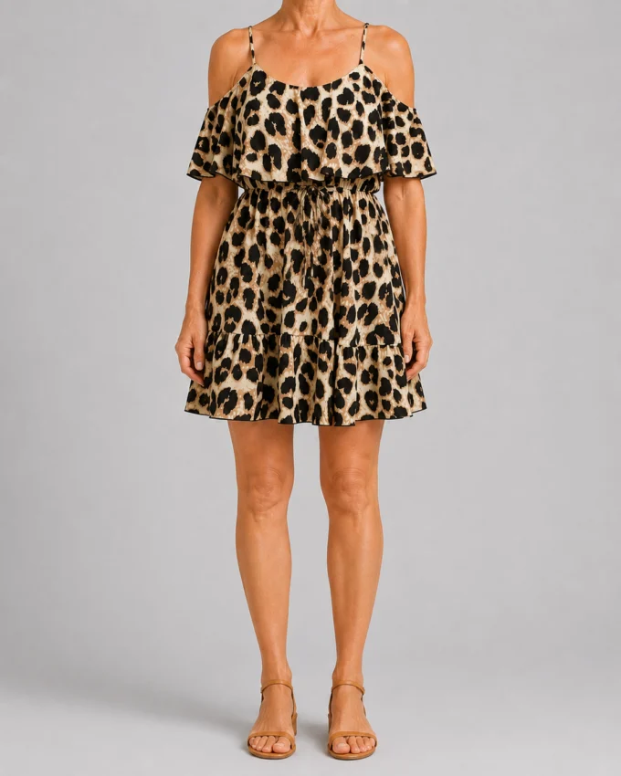 Imelda | Leopard Print Slip Dress
