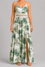 Angélina | Adjustable Strap Maxi Dress