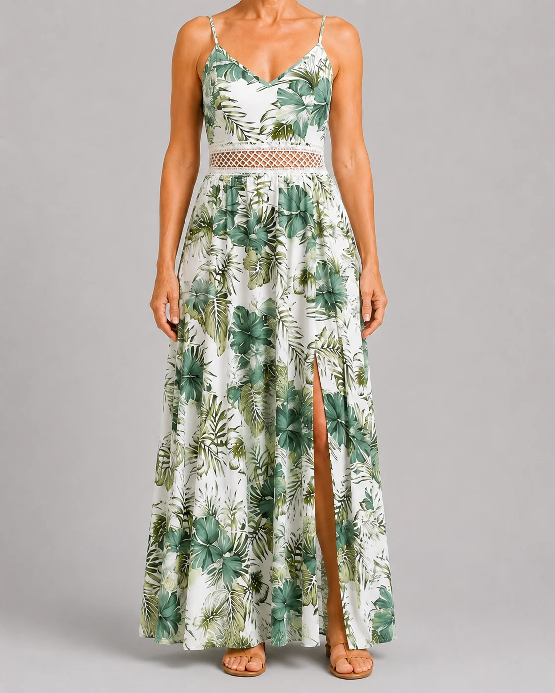 Angélina | Adjustable Strap Maxi Dress