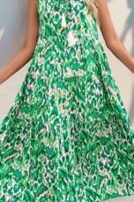 Wanda | Tassel Tie Tiered Sleeveless Dress