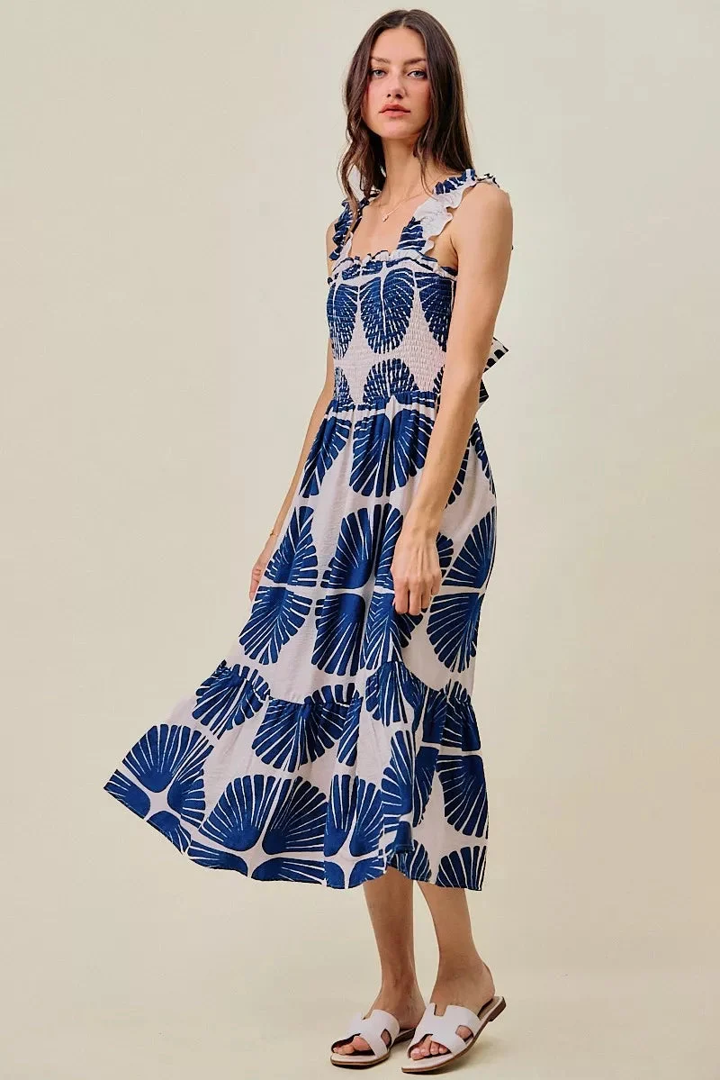 Madeline | Tiered Abstract Print Dress