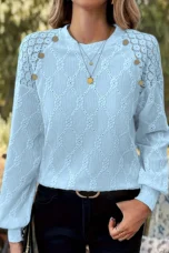 Melvina | Jacquard Lace Panel Top