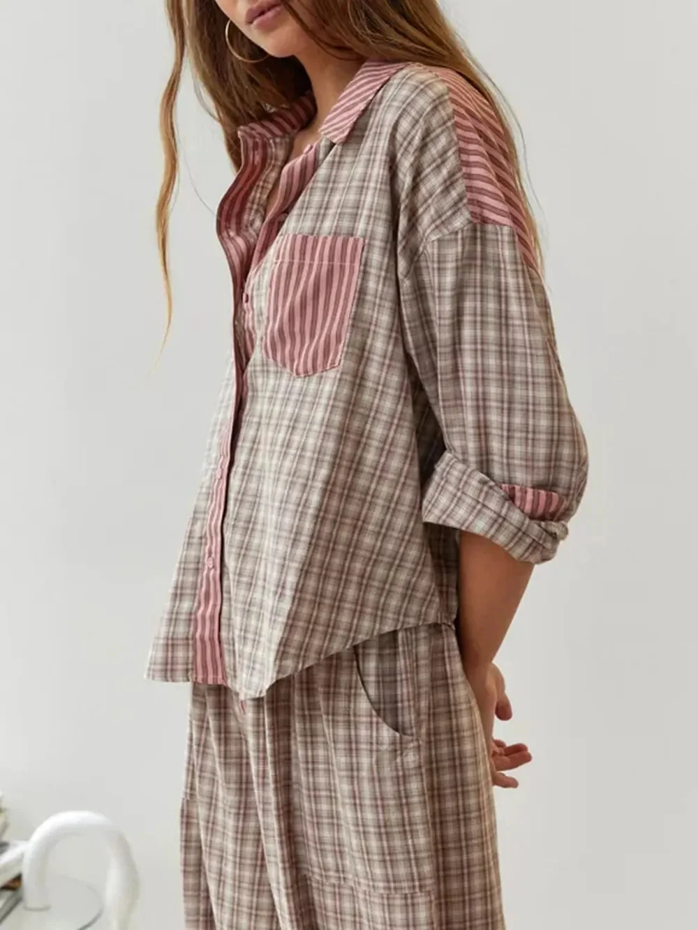 Léonarde | Cotton Blend Two-Piece Pyjamas