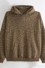 Émilienne | Leopard Print Fleece Hoodie
