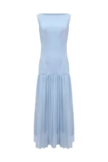 Brigitte | Pleated Gauze Maxi Dress