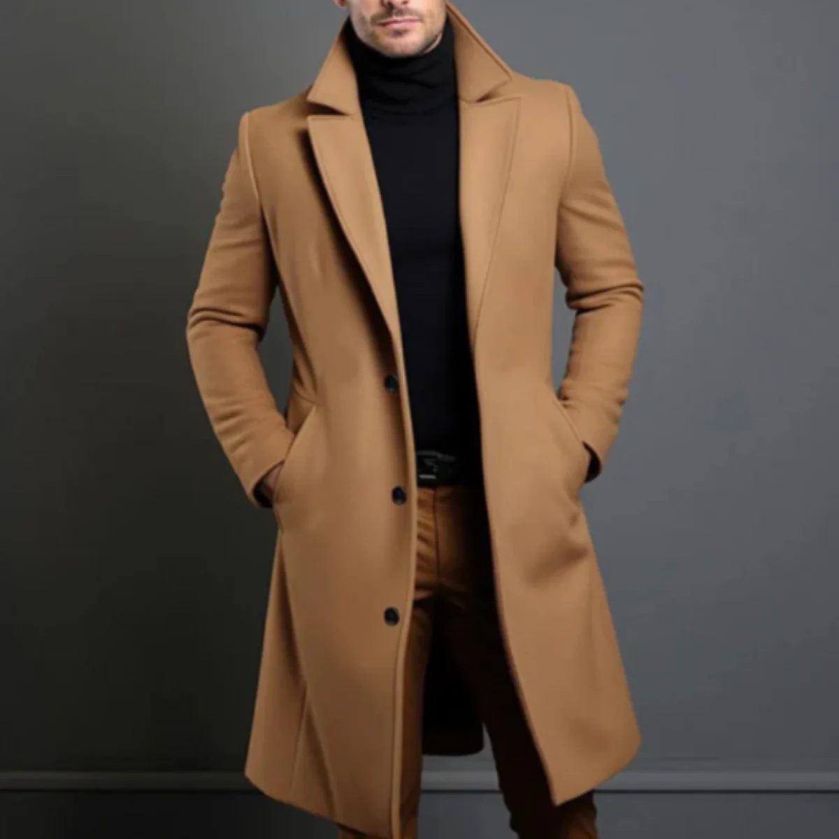Belmont | Cotton Blend Tailored Overcoat
