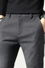 Nicolle | Dense Cotton Straight Trousers