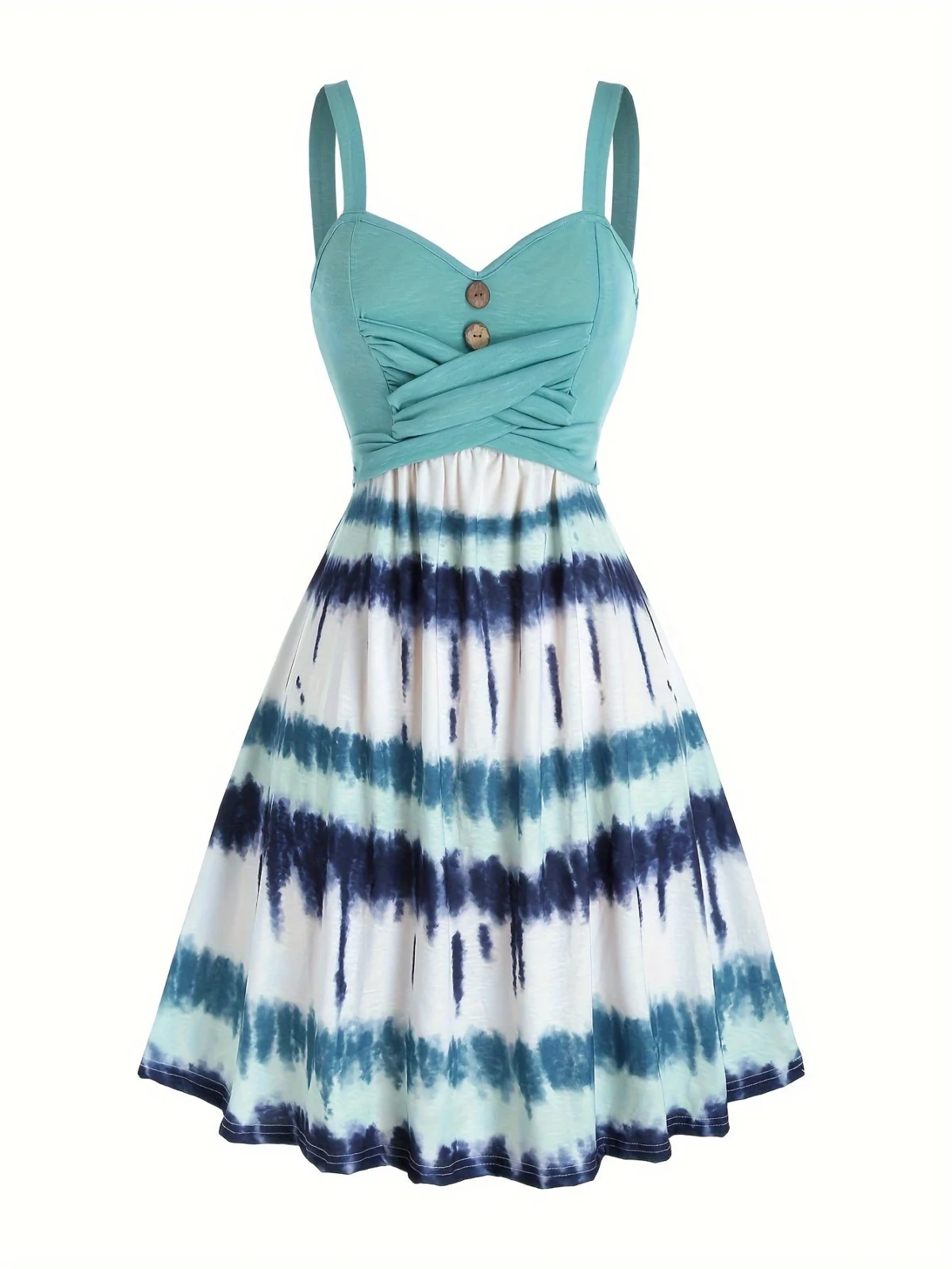 Viola | Tie Dye Button Front Dress