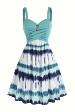 Viola | Tie Dye Button Front Dress