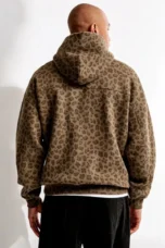 Émilienne | Leopard Print Fleece Hoodie