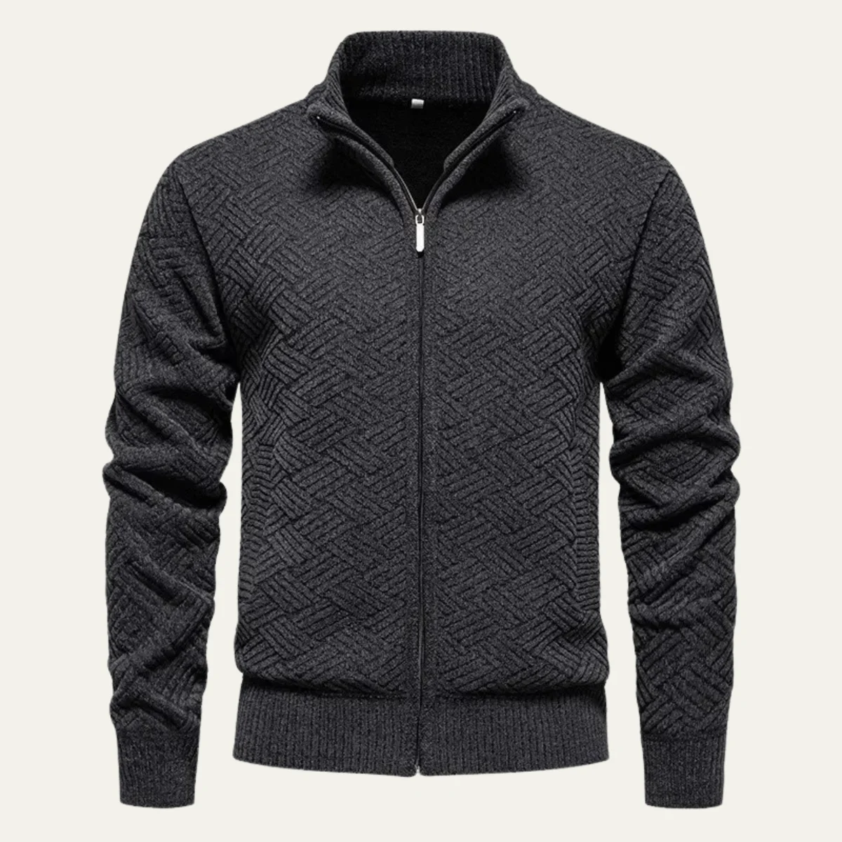 Antoine | Brushed Fleece Zip Cardigan