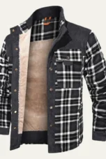 Honore | Plush Lined Plaid Shirt Jacket