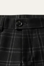 Chantal | Fine Check Slim Trousers