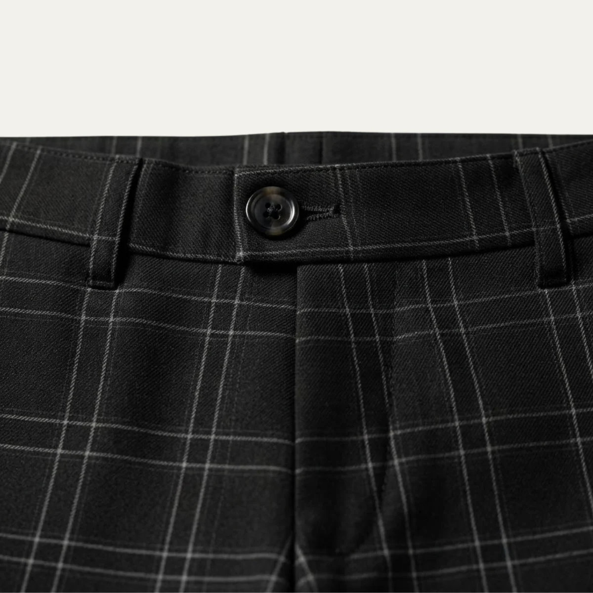 Chantal | Fine Check Slim Trousers