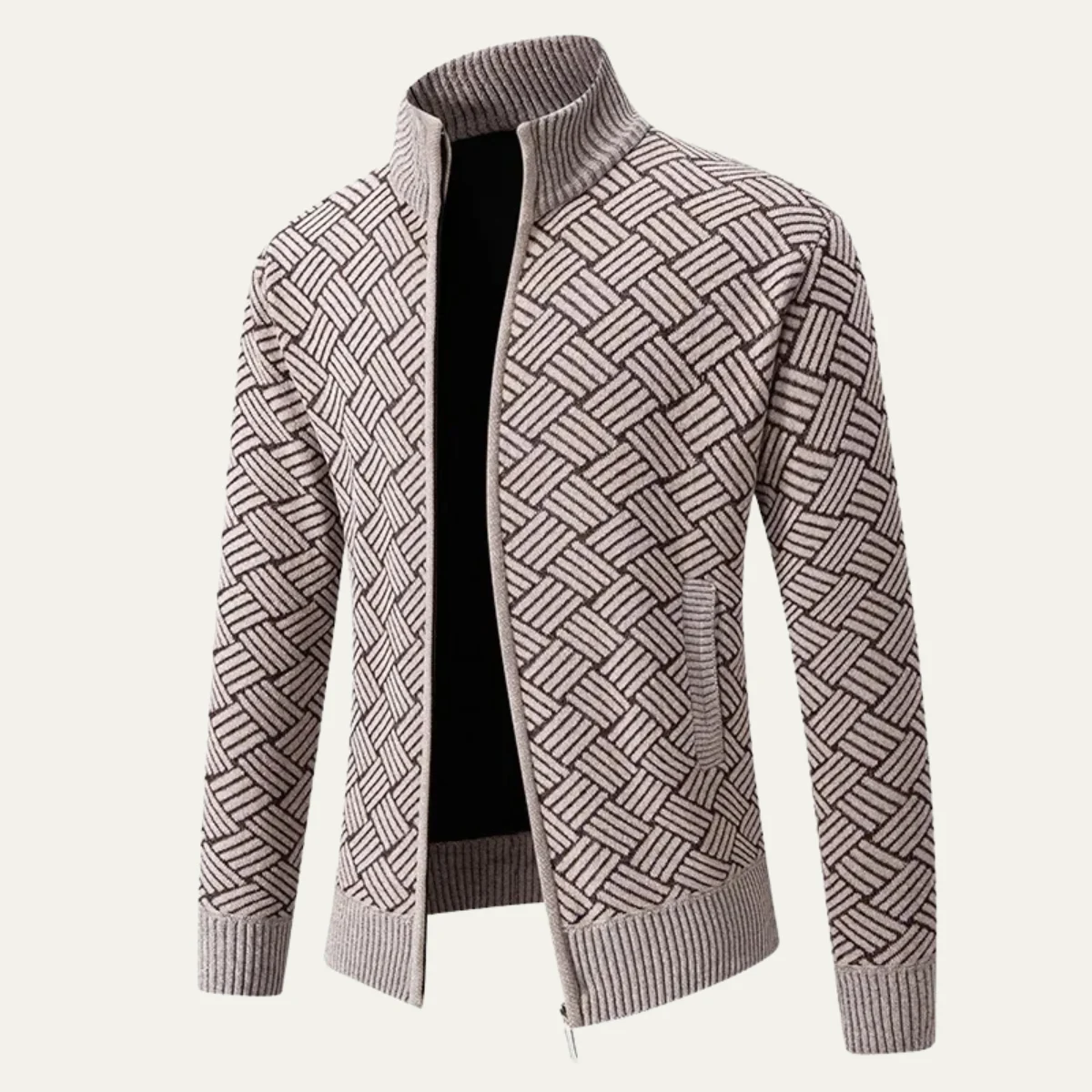 Antoine | Brushed Fleece Zip Cardigan