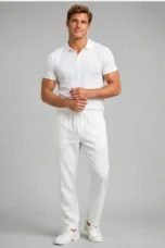 Gilberte | Cotton-Hemp Straight Trousers