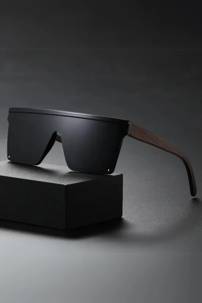 Bamboo Arm Polarized Sunglasses
