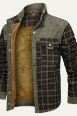 Honore | Plush Lined Plaid Shirt Jacket