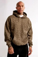 Émilienne | Leopard Print Fleece Hoodie