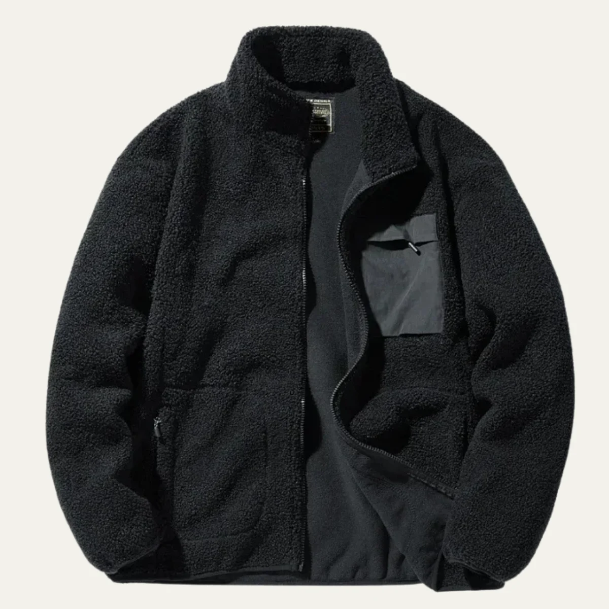 Edgar | Brushed Fleece Full Zip Jacket