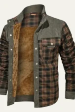 Honore | Plush Lined Plaid Shirt Jacket