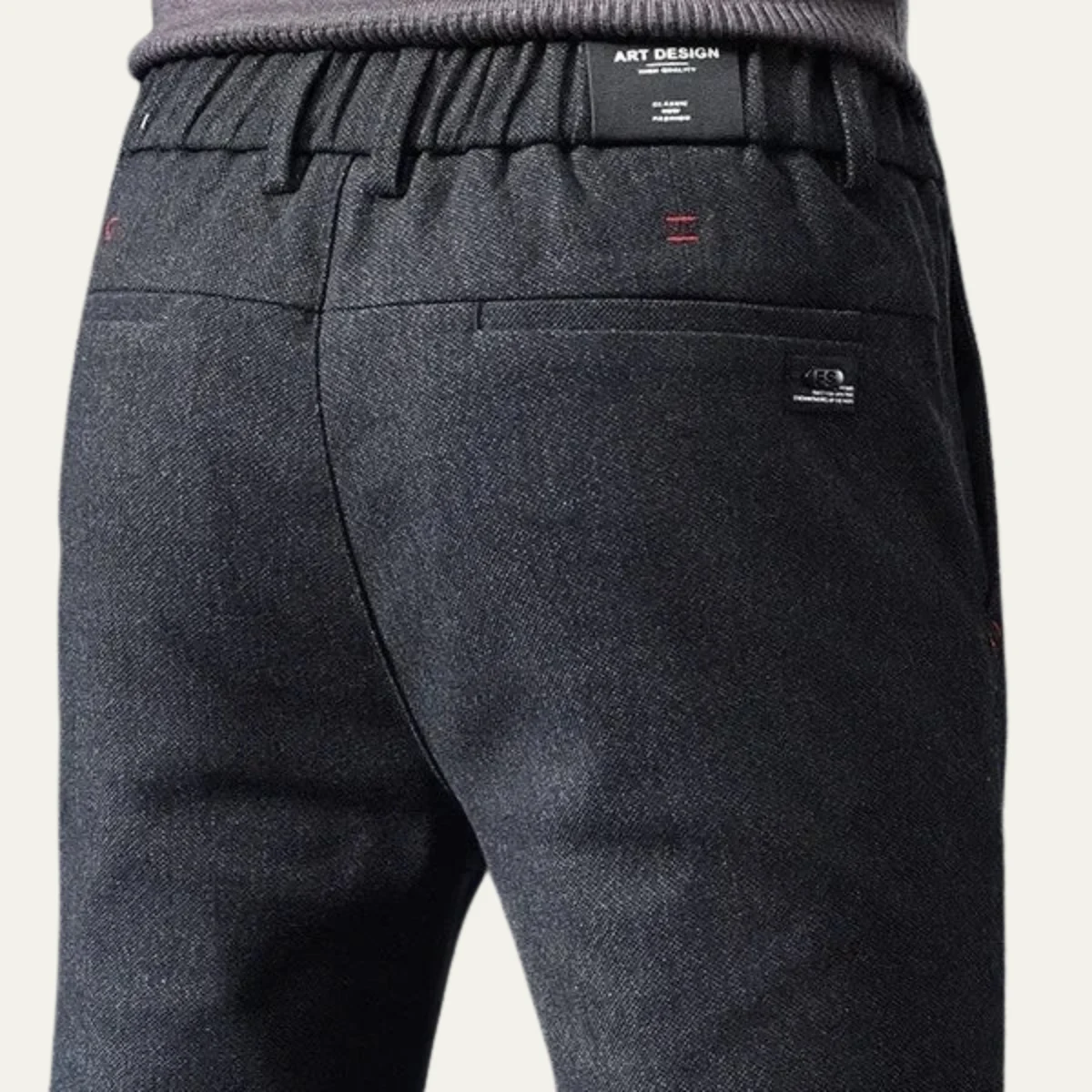 Nicolle | Dense Cotton Straight Trousers