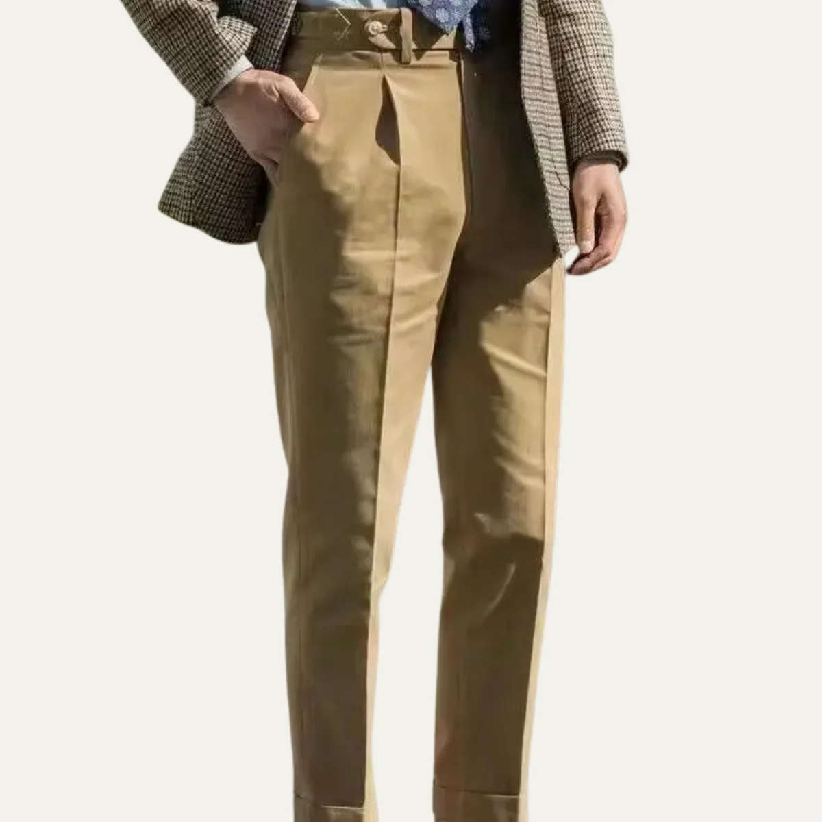 Francine | Loose Cotton-Blend Trousers