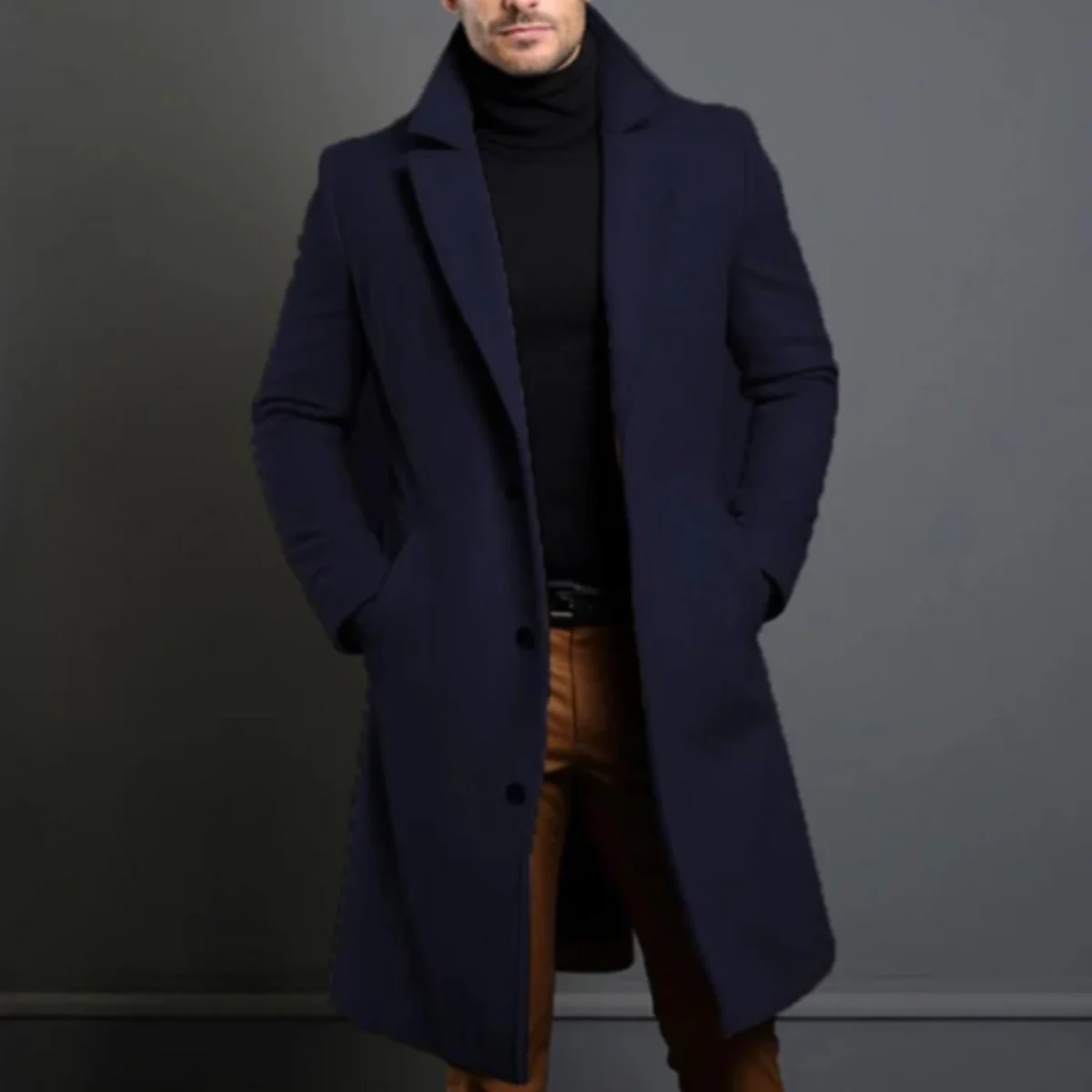 Belmont | Cotton Blend Tailored Overcoat