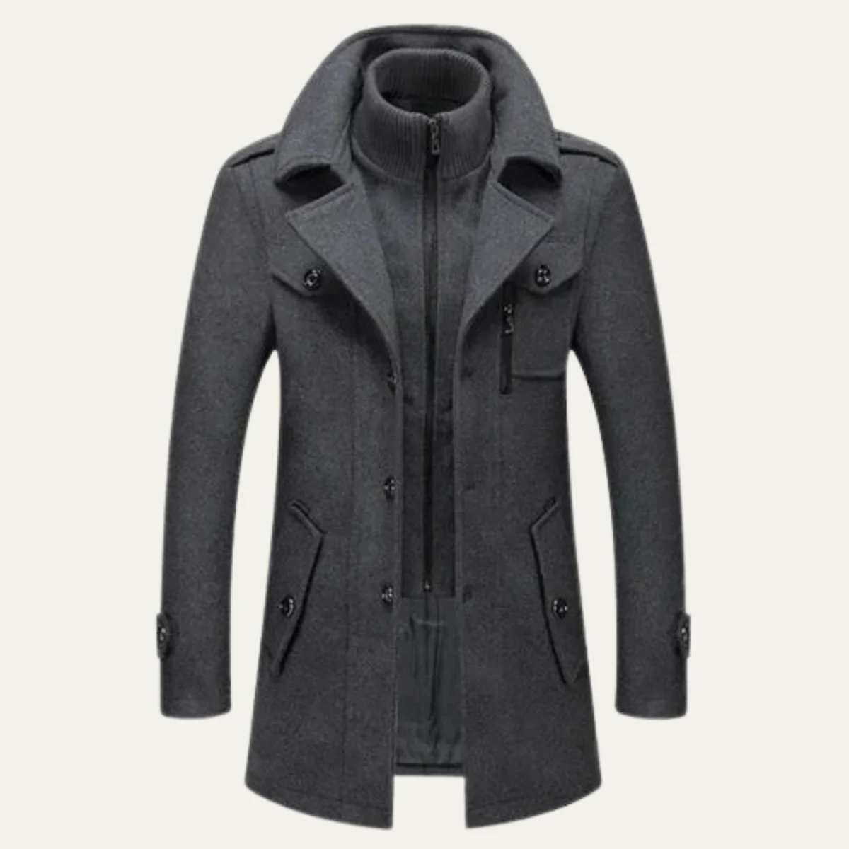 Ubald | Double Layer Wool Blend Coat