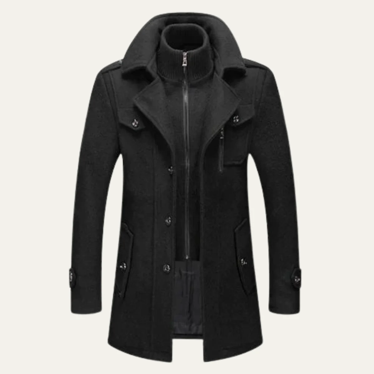 Ubald | Double Layer Wool Blend Coat