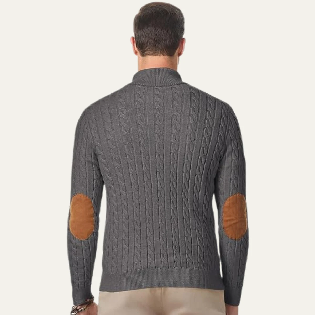 Roméo | Cable Knit Button Collar Sweater