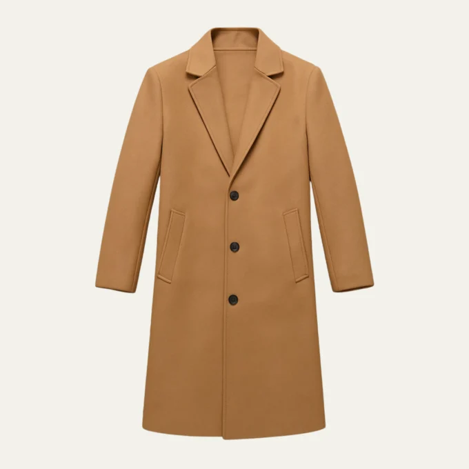 Belmont | Cotton Blend Tailored Overcoat