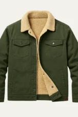 Fabien | Fleece Lined Cotton Twill Jacket
