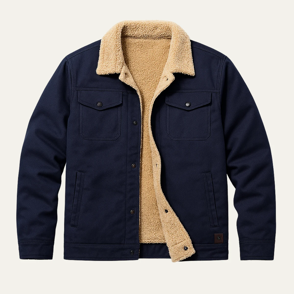 Fabien | Fleece Lined Cotton Twill Jacket