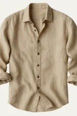 Léa | 100% Linen Long Sleeve Shirt
