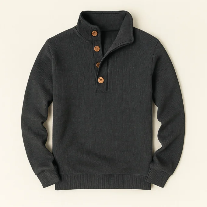 Eudes | Buttoned Collar Wool Knit