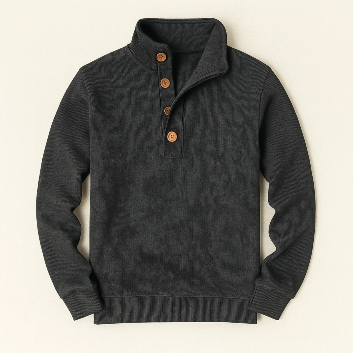 Eudes | Buttoned Collar Wool Knit