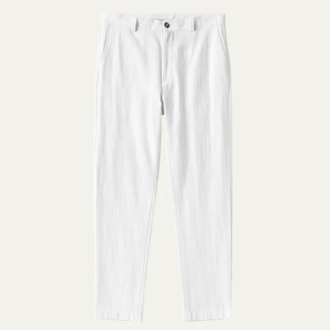 Beverly | Linen Straight Leg Trousers
