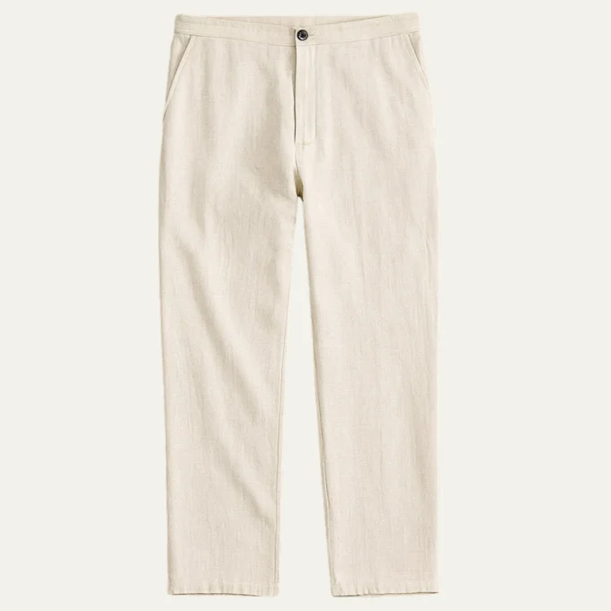 Beverly | Linen Straight Leg Trousers