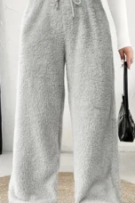 Rosanie | Reversible Plush Palazzo Trousers
