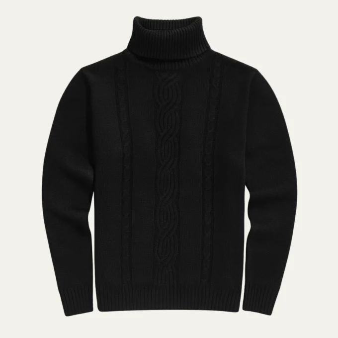 Josue | 100% Merino Cable Turtleneck