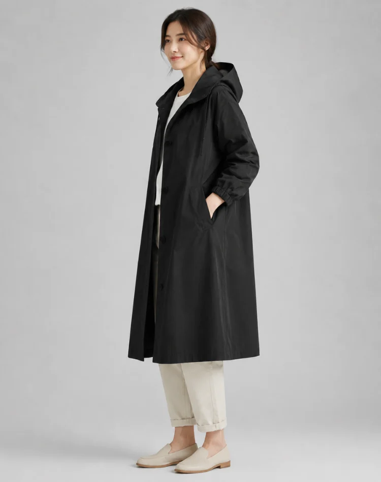 Adelaide | Hooded Water-Resistant Trench