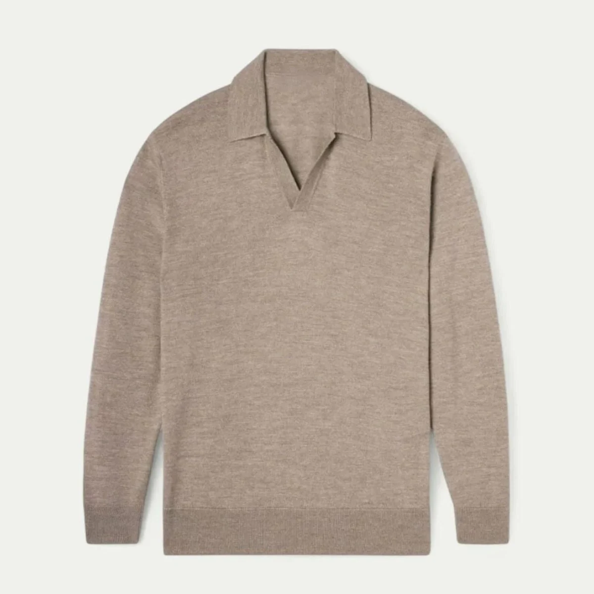 Azarie | Cotton Blend V Neck Polo