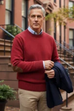 Pierre | Oversized Wool Elbow Patch Knit