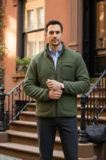 Edgar | Brushed Fleece Full Zip Jacket
