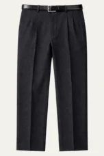 Geneviève | Wool-Blend Pleated Trousers
