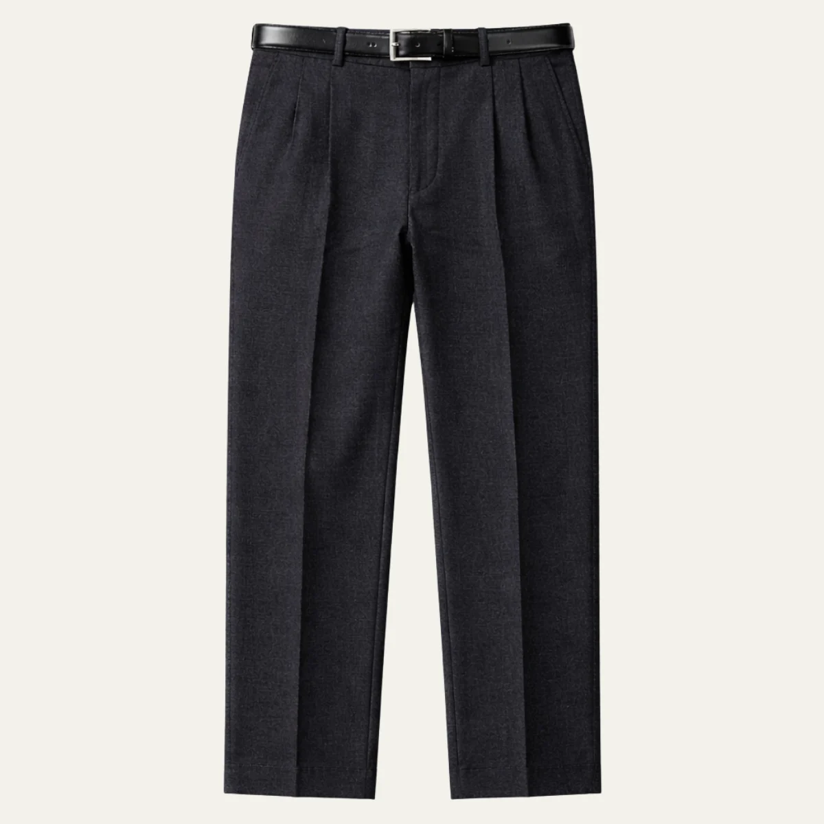 Geneviève | Wool-Blend Pleated Trousers
