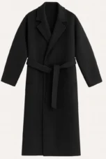 Didier | Wool Blend Belted Wrap Coat