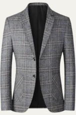 Reginald | Checked Single Breasted Blazer